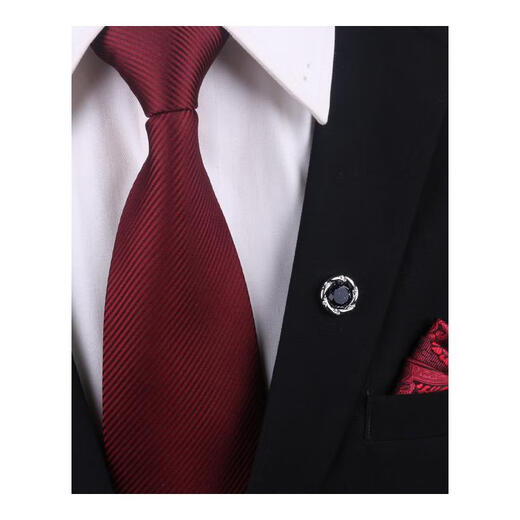 Kuxuan Retro Gold Men's Broche Deep Blue Round Artificial Starry Sky Stone Collar Pin traje Pin Broche Button Button Fun Spider Brooch