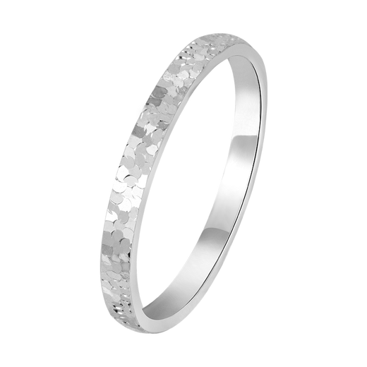 CHINA GOLD PT950 crushed ice narrow version simple platinum ring. Anniversary gift for girlfriend and wife. Net gold weight is about 2.6g 14#