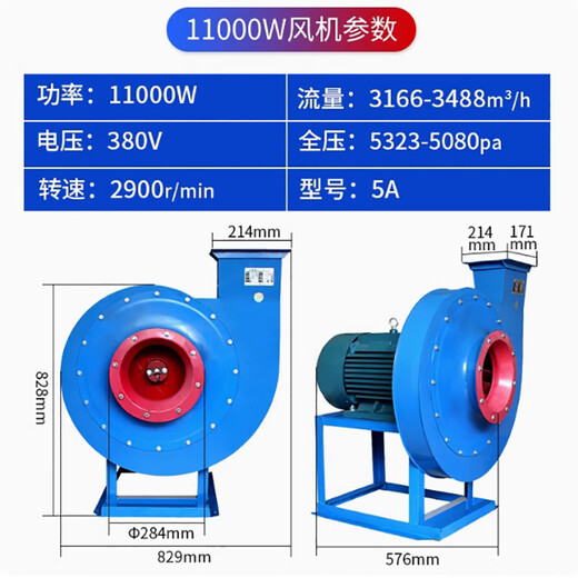 JGGYK centrifugal fan 9-19 5A 11kw