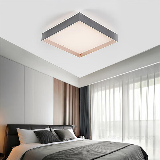 Less (NVC) Less Lighting Berkle Lujie Series JBCX12035 ceiling flat lamp light luxury light store counter new style Lujie square 54-watt three-color light + night light