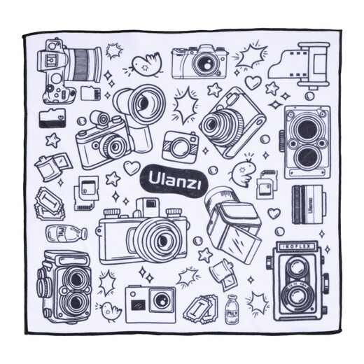 Ulanzi excellent basket C068 double-sided black and white printed camera folding cloth (45cm) P people cosmetic bag magic cloth hundred patch cloth micro SLR camera wrapping cloth ipad liner bag