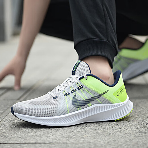 耐克（NIKE）官网官方男鞋运动鞋 25夏季QUEST 5轻便减震透气休闲鞋子跑步鞋男 DA1105-003/灰色荧光黄/ QUEST 4 43