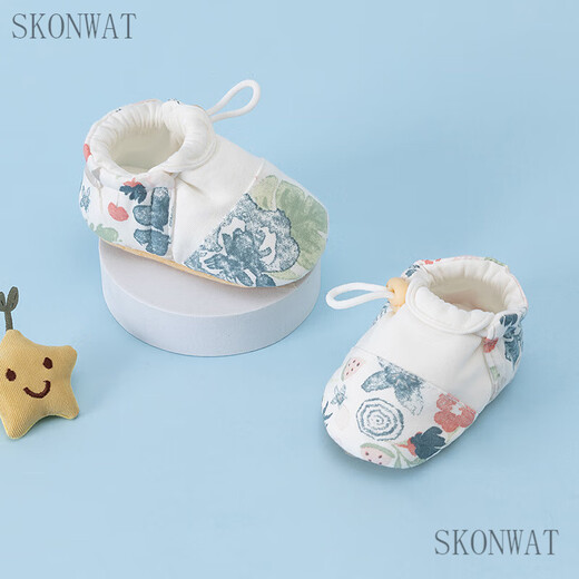 Skonwat Neue Frühlings- und Herbstbabyschuhe, kleine Alter von 0 bis 3 Monaten, nicht einfach ein Jahr altes Baby Kleinkindschuhe, gleitende Softrocksschuhe, süße Kaninchen 11 s Größe, ungefähr 10 cm (0-6 Monate Baby