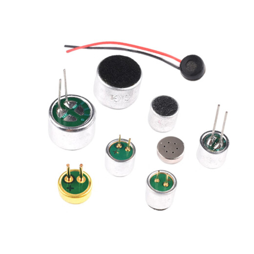 Capacitancia de electret 6050p cabezal de micrófono 9767p con pin 9*7 mm6*5 Micrófono Micrófono 52dB 4015 con cable (5 piezas)