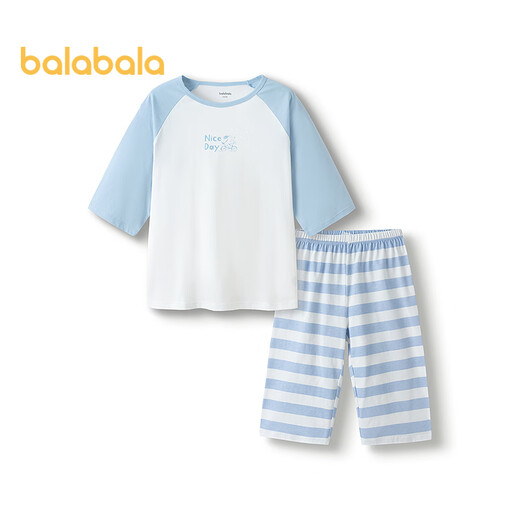 Balabala children's pajamas set spring and summer air conditioning suits for boys and girls home clothes for children small children 209225171201