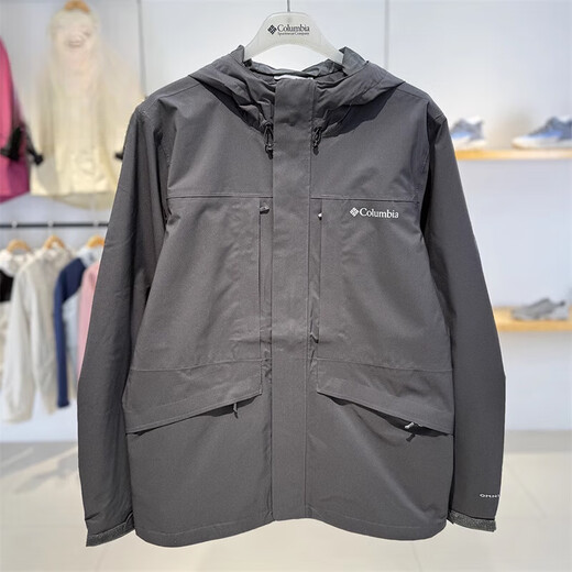 哥伦比亚（Columbia）2025春夏新品户外男士冲锋衣徒步外套XE4839 XE4839-011黑色 S 170/92A
