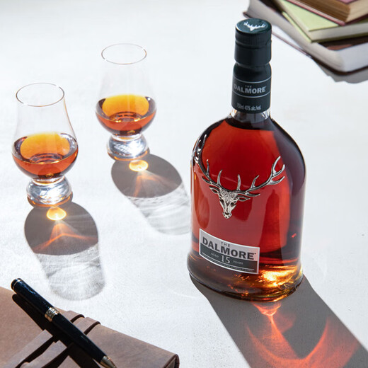 大摩（DALMORE）苏格兰单一麦芽威士忌 进口洋酒 大摩 15年 700ml*1瓶