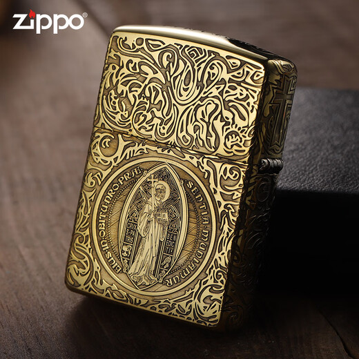 
ZIPPO original genuine lighter armor brass five-sided carving evil spirit elegy custom gift gift brass routine Constantine stand-alone DY9902D