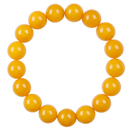 HEEKAIYI bracelet for women, chicken fat yellow beeswax bracelet, luxury jewelry, Chinese Valentine's Day, birthday gift for wife and girlfriend, Laomi (8-9MM), about 21 pieces, 6.5g