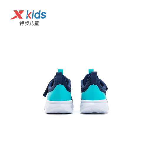
XTEP (XTEP) children's shoes for boys and girls medium-sized children's large mesh Velcro running shoes deep blue/gulf blue 34