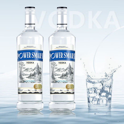 Power Smart Vodka 700 ml Bar Getränkebasis Weine 40 Grad Spirituosen Nicht-entsprechend Whisky Cocktail Authentische Originalgeschmack 700 ml 12 Flaschen Wodka 8 Bullet Cups