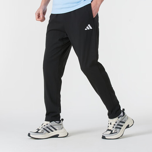 阿迪达斯 （adidas）男装运动套装 25新款梭织连帽夹克外套内搭T恤宽松长裤 三件套 三件套/休闲简约时尚 S/175【建议体重110-120斤】