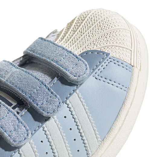 Adidas Kinderschuhe 24 Herbstmädchenschuhe 3. Blattklee Denim Spleißschale Zeh kleine weiße Schuhe Kinder -Turnschuhe IH3291 IH3291 28 Größe/10k/Fuß Länge 16,5 cm