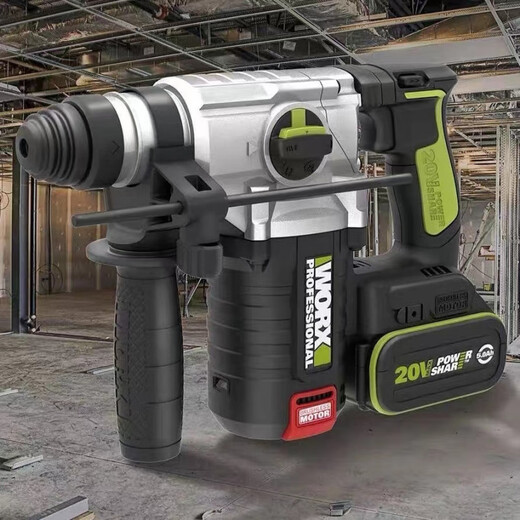 XMSJ Worxwu388 bürstenloser Lithiumbatterie Hammer Industrielle Hochleistungs -Impakt -Übungsbohrer Wireless Ladung WU3884.0 Dual Electric Fast Lading