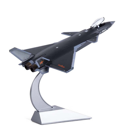 未止 歼20飞机模型合金军事模型科普展览摆件退役纪念品1:48黑色 WZHL-15939