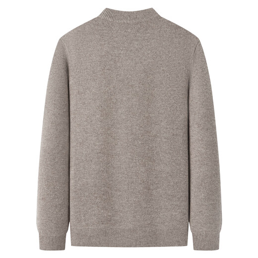 Shanshan Heavy Thick Cardigan Men's Autumn and Winter Skin Friendly Soft Waxy Inside Round Neck Pullover Casual Stretch Sweater