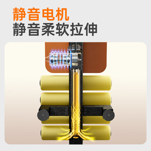 比纳腰椎颈椎牵引器腰椎间盘突出牵引器舒缓器腰部矫正器腰间盘牵引床 【电动款】单轮-静谧电机 一条绑带