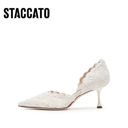 Sijiatu [тот же стиль, что и Yang Mi] 2025 New Burano Lace Island High High High High Heald Swed Swed Shoes Single Sandal