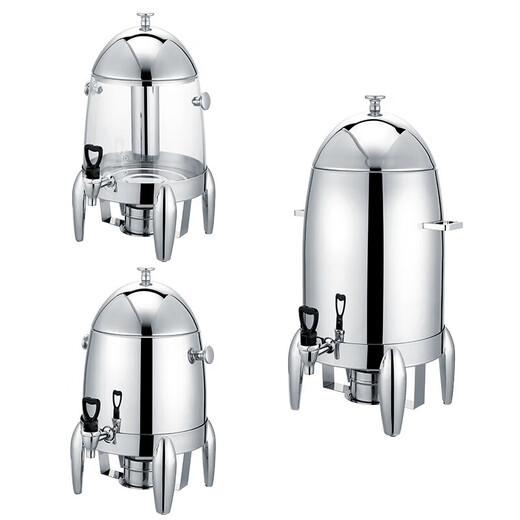 Venus Juice Milk Cauldron Stainless Steel Buffet Beverage Machine Commercial Coffee Soy Milk Milk Insulation Electric Heating Tea Cauldron Alcohol Heating 19L All Steel Polished Model