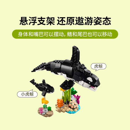 【95成新】乐高（LEGO）积木拼装31165 野生动物熊猫家族男孩女孩儿童玩具新年礼物