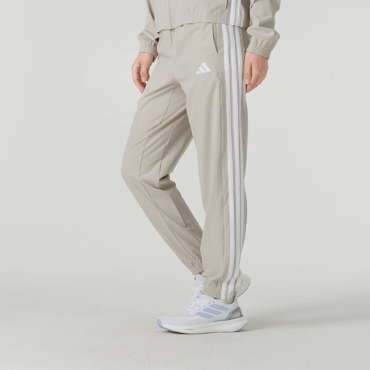 阿迪达斯 （adidas）女装运动套装25夏新款舒适透气简约短袖T恤宽松运动长裤 两件套 JM8803+JD6522 L