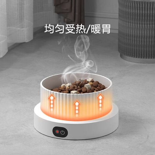 LDLC猫咪恒温水碗加热饮水机酸奶机保温喝水加热碗无线饮水器狗狗小猫 大号(黑色)罗马碗(单碗)