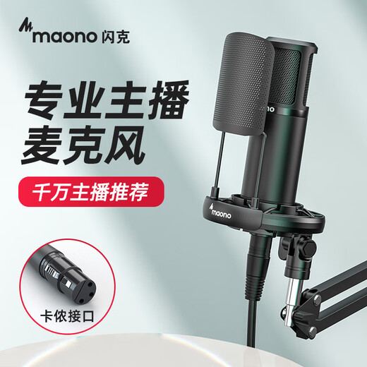 Flash PM320S live broadcast microphone anchor special game e-sports live singing and delivery condenser microphone noise reduction mobile phone computer recording professional microphone Flash PM320 PM320T (desktop model)