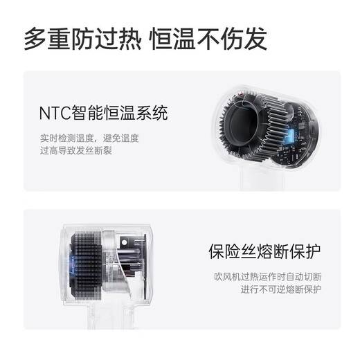 FLYCO high-speed hair dryer for household negative ions in high wind student dormitory with Borui as a birthday gift for girlfriend and wife PH1655 crystal green 200 million negative ions