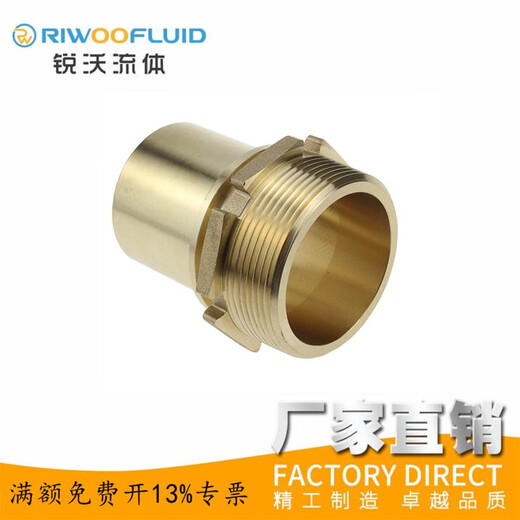 XMSJEN14420-3/DIN2817黄铜外丝防脱水嘴比塔铜头盾构机管夹宝塔铜芯 3寸 铜接头