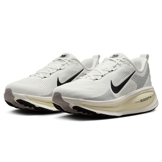 Nike NIKE Men's Running Shoes Cushioning VOMERO 18 Sports Shoes HM6803-101 Gray White 42