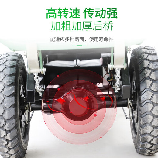 Wulang Mechanical Construction Site Tricycle Dump Hand Push Cargo Construction Cavalry Dump Loading Truck Electric Ash Bucket Truck Upgraded - Walk-behind - Flatbed Truck