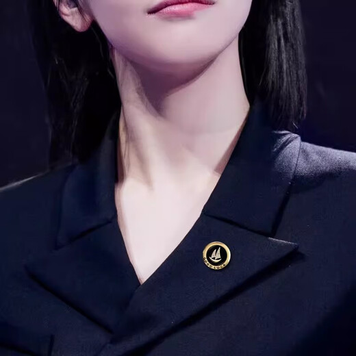 Sili Smooth Sailing Men's Brooch Suit Corsage Business Lapel Pin Navy Badge Personalized Brooch Accessories Sailing Boat (Buckle Pin Style)