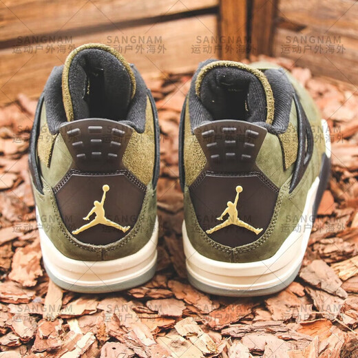 Nike Air Jordan 4 AJ4 Military Green Wear-Retro-top Retro Basketball Shoes FB9927-200 FB9928-200 35,5