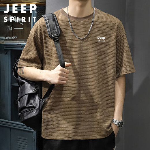 Футболка с коротким рукавом Jeep Spirit Jeep Men's Summer Ice Silk Top Cool Dry Dry Dry Later-Fulte
