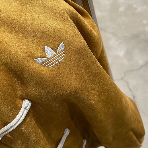 Adidas (adidas) Clover Jacket Men's y mujer Spring New Sportswear Sportswear Fashion Stand Collar Chaqueta JV9256 JZ9926 Roca Bronce Bronce China Tang Suit Hanfu One Size S