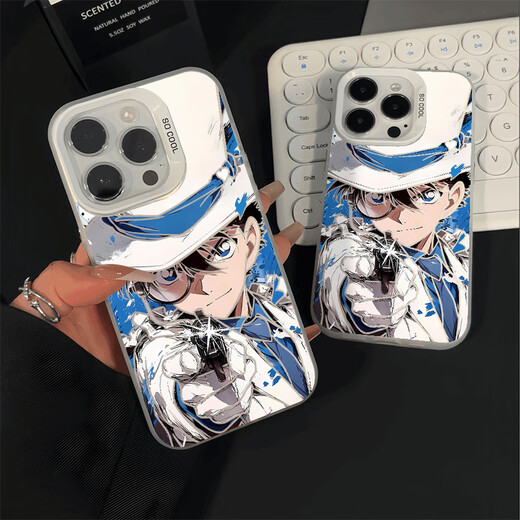 南风临新款怪盗基德手机壳适用一加ACE5镂空镭射周边快斗Pro名侦探柯南防摔全包保护套 【CY1049怪盗基德-月光银】IMD彩银 一加ACE5Pro