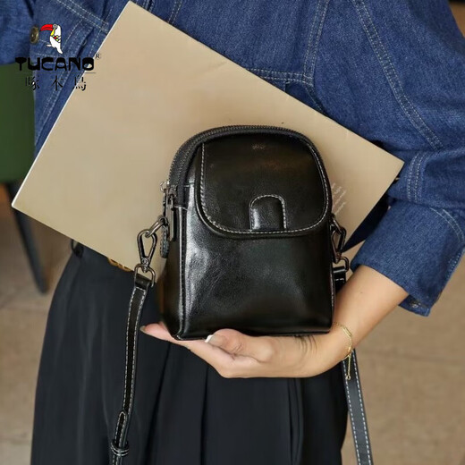 Bolso de cuero genuino de carpintero de carpintería 2025 NUEVA MODA HOMBRA DE MODA PEQUEÑA BOLSO DE TELÉFONO MÁLEBLE MUJERO MUJER