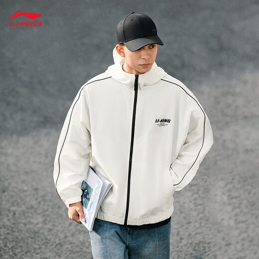 Li Ning Lotus Leaf Protective Trench Toat 丨 Спортивные траншеиваты Мужчины и женские летние летние нажатые на открытом воздушном альпини из костюма.