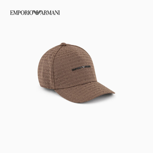 EMPORIO ARMANI/阿玛尼官方旗舰【父亲节礼物】新款男士字母弯檐棒球帽2025夏季 U6195-巧克力色 均码