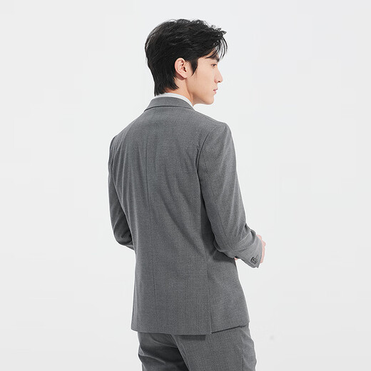 Lilang Shopping Mall Same Style Three-piece Suit Men's 2025 Spring Formal Suit Suit Peaked Collar Nine-Point Pants Version Dark Gray (25CXF161SA) 180A