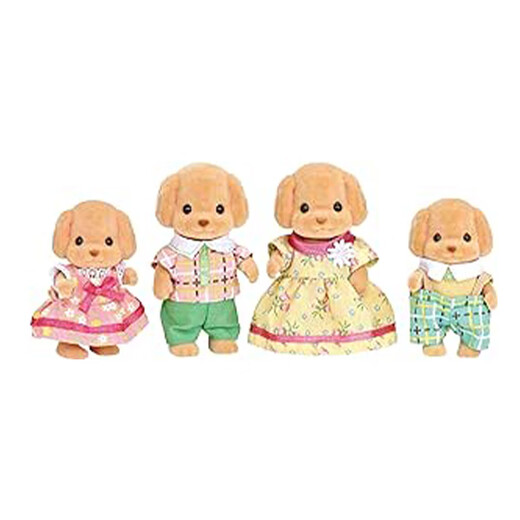 Sylvanische Familien japanische Version der Pudelfamilie spielen Haus Mädchen Spielzeugpuppe Set Geschenke für Kinder