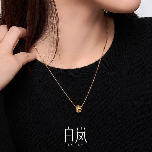 Bai Lan Harvest Necklace 925 Silver Exquisite Design Clavicle Chain High-end Female Niche Birthday Gift for Wife Harvest Necklace