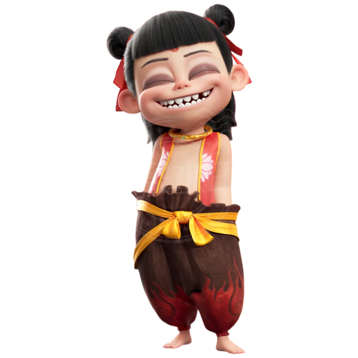 NEZHA: The Devil's Sea's Sea Nezha Sticker personnalisé cool et dessin animé Home Wall Bathroom Gird Portes et fenêtres Autocollant imperméable Nezha Sticker KY844-1 (avec adhésif auto-adhésif) 50 cm de haut (imperméable et protection solaire)