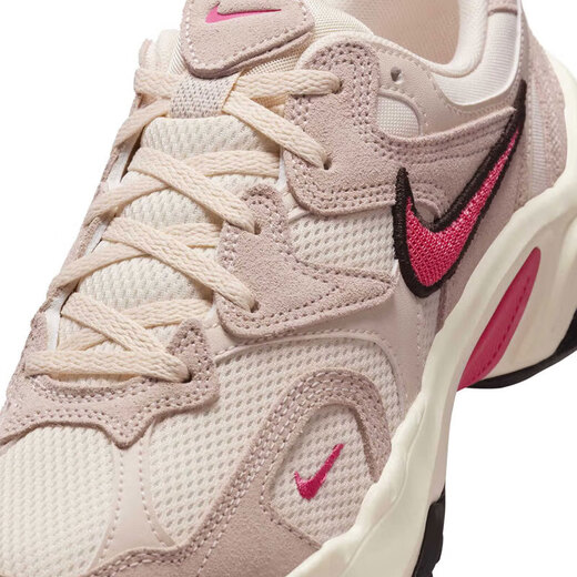 Nike (NIKE) кроссовки для женщин 2025 осень и зима новые спортивные туфли AL8 легкая дышащая толстая подошва повседневная обувь для папы в стиле ретро HJ7371-838 цвет ледяной гуавы астровый порошок 38