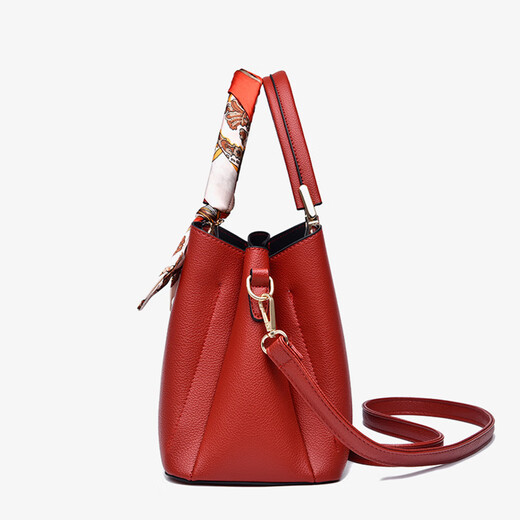 Bo Na Ling wedding bag bride's portable cross-body bag mother's bag Qiji red large capacity New Year's Eve gift for wife and mother handbag burgundy