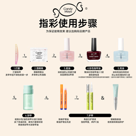 CandyMoyo healthy 0-toxic water-based nail polish no-bake manicure long-lasting whitening non-tearable gift S53 temptation dark red
