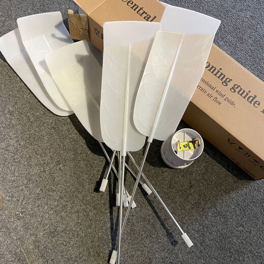 Kezitu air conditioner windshield guide fan ceiling machine air-conditioning outlet baffle ceiling machine wind shield to prevent direct blowing upgraded white central air conditioner (ceiling machine) guide