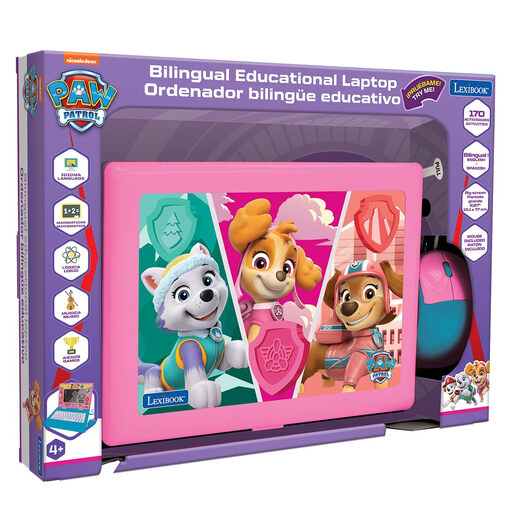 Lexibook PAW Patrol Language and Educational Laptop 170 Learning Activities Large Screen