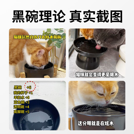 Beichuzhong Yogurt Machine Cat Water Dispenser Constant Temperature Water Bowl Can Heat Pet Heat Cat Bowl Basin Dog Drinking Water Ceramic Bowl [Constant Temperature Heating Pad + Black Ceramic Bowl]-850ML Black Thicken [35-45 Constant Temperature] Water and electricity separation and easy to clean-Constant Temperature Heating to Protect the Intestines and Intestines