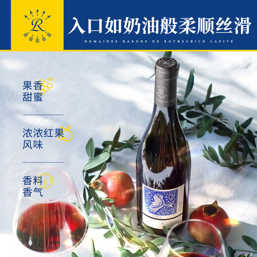 拉菲（LAFITE）奥希耶黑鸢红葡萄酒 750ml单支装 法国原瓶进口红酒 山姆在售